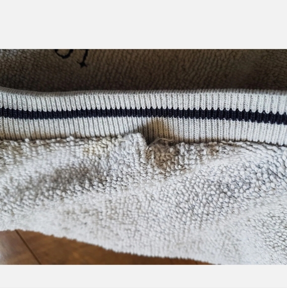 Tommy Hilfiger SOFT Terry Cloth Grey Crew Neck Pull Over Fleece Sweater Sz Large - Picture 5 of 5